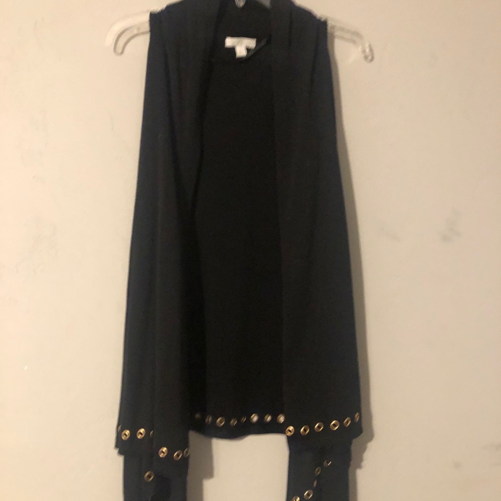 - - New York and Co black Tunic it’s gold de…